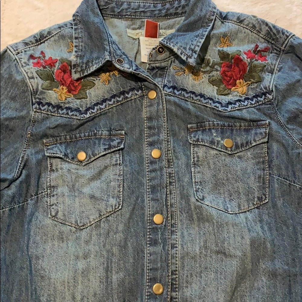 Stetson Jean Dress with Stitching